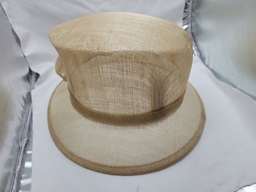 Debut Hochzeit Hut beige Wirbel Brautmutter Rennen Cocktail formell Hochzeit - Bild 7 von 12