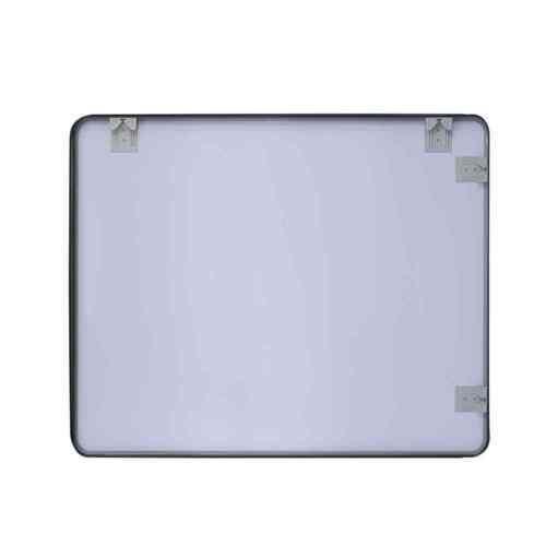 BELLA 30" x 36" Rectangular Aluminum Vanity Mirror, Matte Black