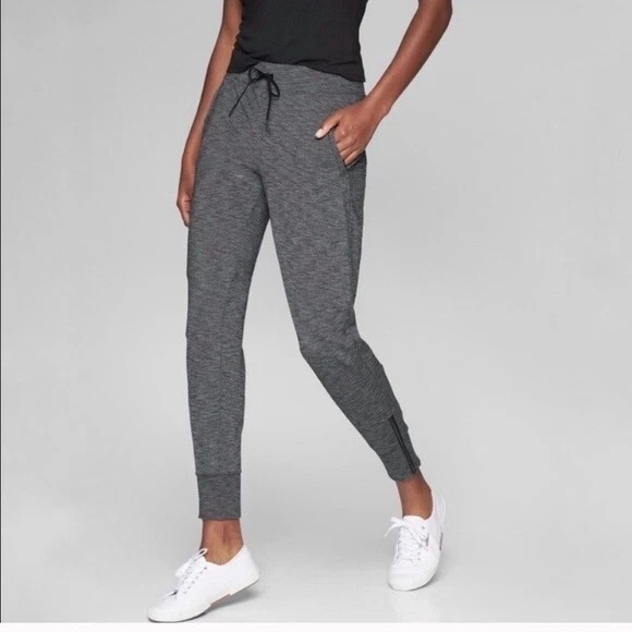 ATHLETA Heather Gray Metro Street Jogger Pants Size XS Style