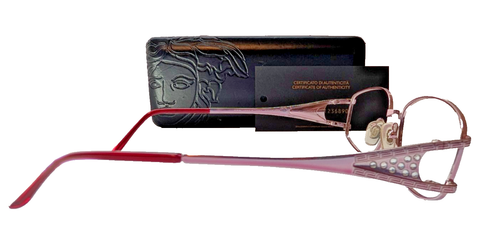 Versace Eyeglasses Mod. 1034-B 1056 Rose Gold 53 15 135 Frames Only W/Case &COA - Picture 3 of 15