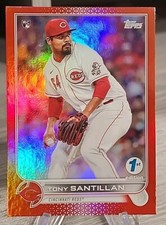 Tony Santillan 2022 Topps Series 1 1st Edition Red /50 Rookie #111 Reds RC