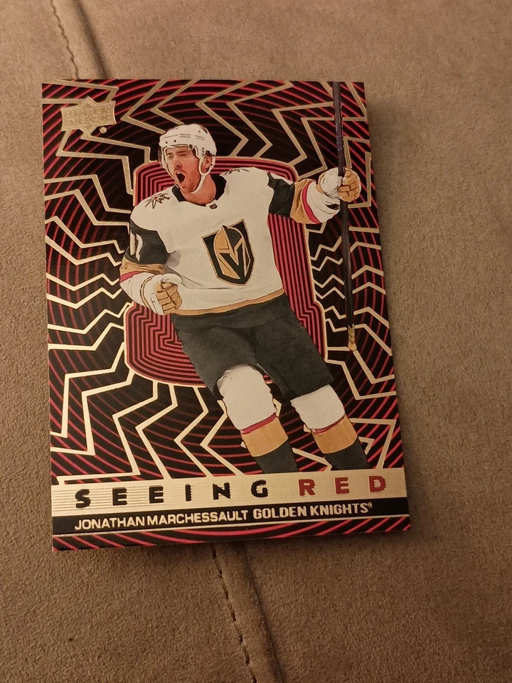 2023-24 Upper Deck Extended Jonathan Marchessault Gold Seeing Red SR-43 - Image 2 of 3