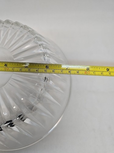 Val St Lambert Balmoral Cristal Corte Belga Cuenco Redondo 9" por 3" de Profundidad - Imagen 7 de 7