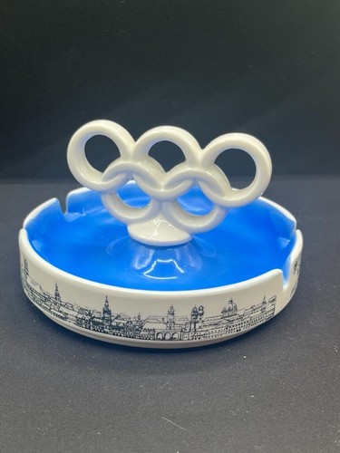 Olympics vintage ashtray Munich Germany Geobel 1970 Hummel - Picture 3 of 8