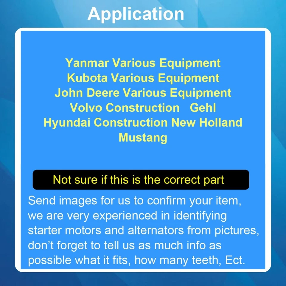 Yanmar john deere aftermarket alternator for  3TNE 3TNV 4TNE 4TNV 101211-7690 - Image 4 of 4