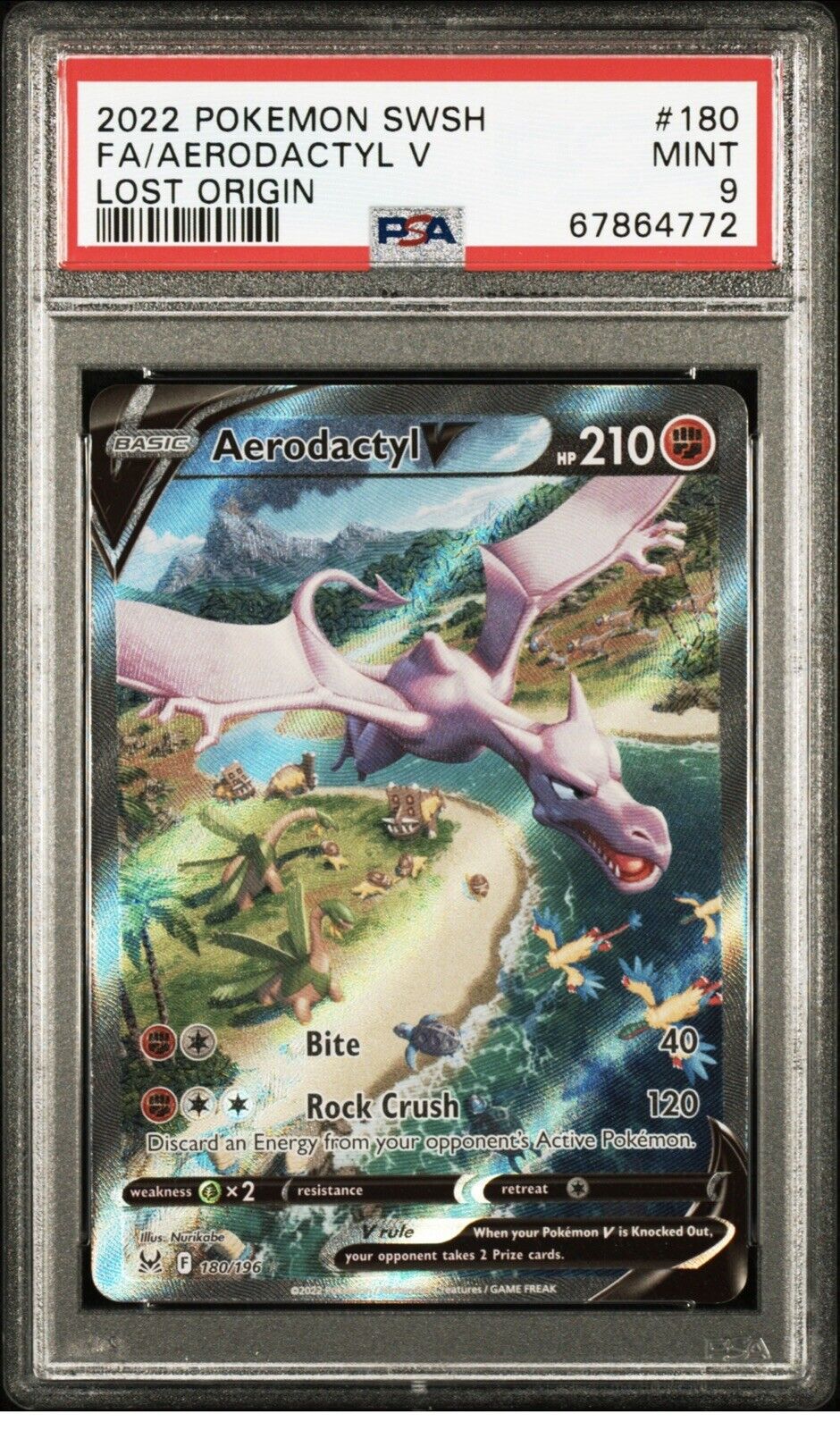 Super Rare!! ✨️MINT✨️ Aerodactyl V Alternate Art!! - Depop