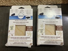 Febreze Scented Shades W/Stands 2 Boxes Equal 4 Almond Sugar Flameless Luminaire