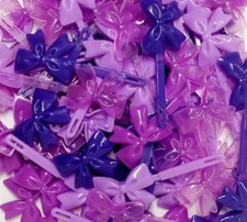 LOT OF 100 BARRETTES CLIP PARTY HAIRBOW SCHOOL CHURCH BOW PONYTAIL DRESS RIBBON