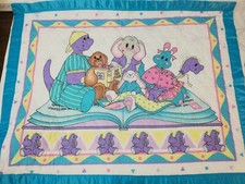 Daisy Kingdom Baby Kids Quilt Security Blanket Animals Dino Elephant Bear 42x33