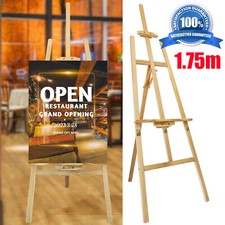 Large 175cm Pine Wood Easel Artist Art Display Painting Shop Tripod Stand Weddin
