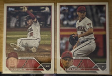 2023 Topps Series 1 - #123 Zach Davies #312 Pavin Smith Arizona Diamondbacks