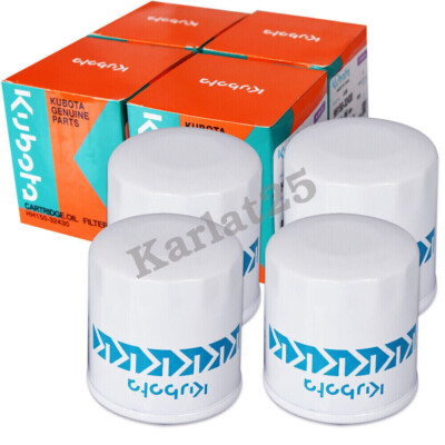 4Pack Grasshopper 100800 KUBOTA Oil Filter HH1J0-32430 Replaces HH150-32430 D722