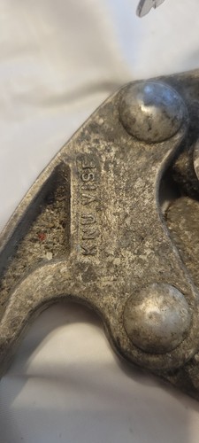 Vintage Knu-Vise Schraubstock Zange Luftfahrt Schweißwerkzeug - Bild 15 von 17
