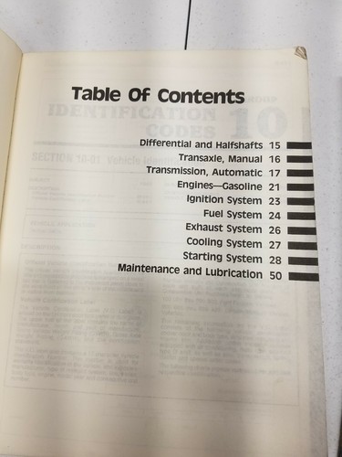 Fabricante de fabricante de equipos originales Ford Taurus 1988 Mercury Sable Shop manuales - Imagen 4 de 10
