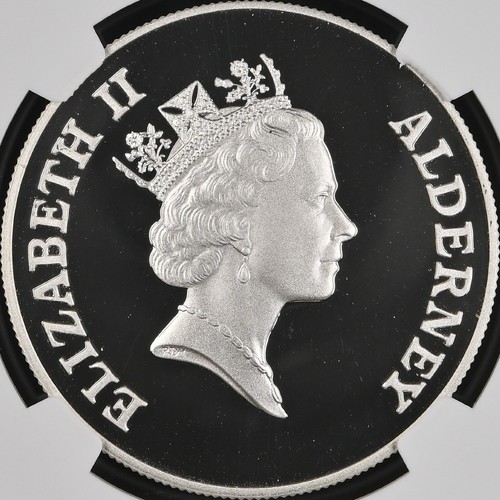 ALDERNEY. 1995, 2 Pounds, Silver - NGC PF69 - Islander's Return RARE - Picture 5 of 5