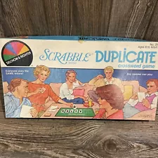 VTG 1982 Scrabble Brand Duplicate Crossword Game by Selchow & Righter-Preowned