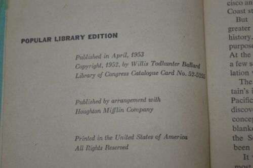 Vtg Pulp Western Todhunter Ballard Incident At Sun Mountain 1953 Popular Library - Picture 3 of 4