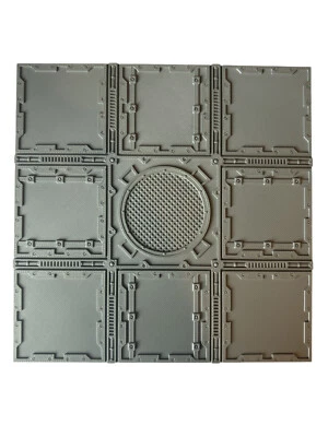 Zone Mortalis Floor Tile - Necromunda - 40k - Travel Size