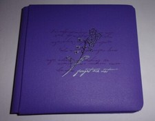 Creative Memories 7 x 7 Scrapbook Purple FORGET-ME-NOT Album White Pages NIB