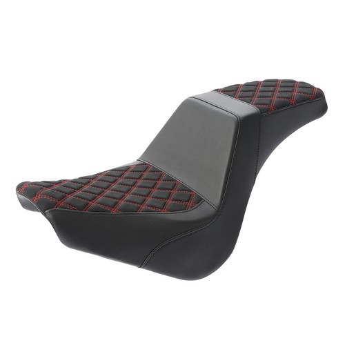 Black Red Driver & Passenger Seat Fit For Harley Softail Street Bob 2018-2022