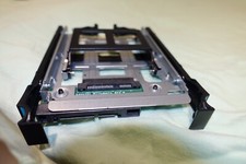 HP 654540-001 2.5 SSD to 3.5" SATA Adapter Tray SATA HDD Bracket Bay Holder Lock