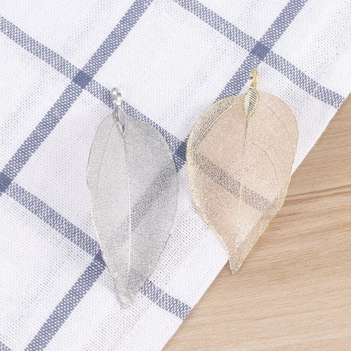Women Pendants Metal Leaf Shape Charms Pendant Bracelet Pendants - Picture 5 of 11