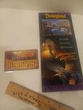 Disneyland Southern California 1995 Brochure Indiana Jones Adventure + Decoder