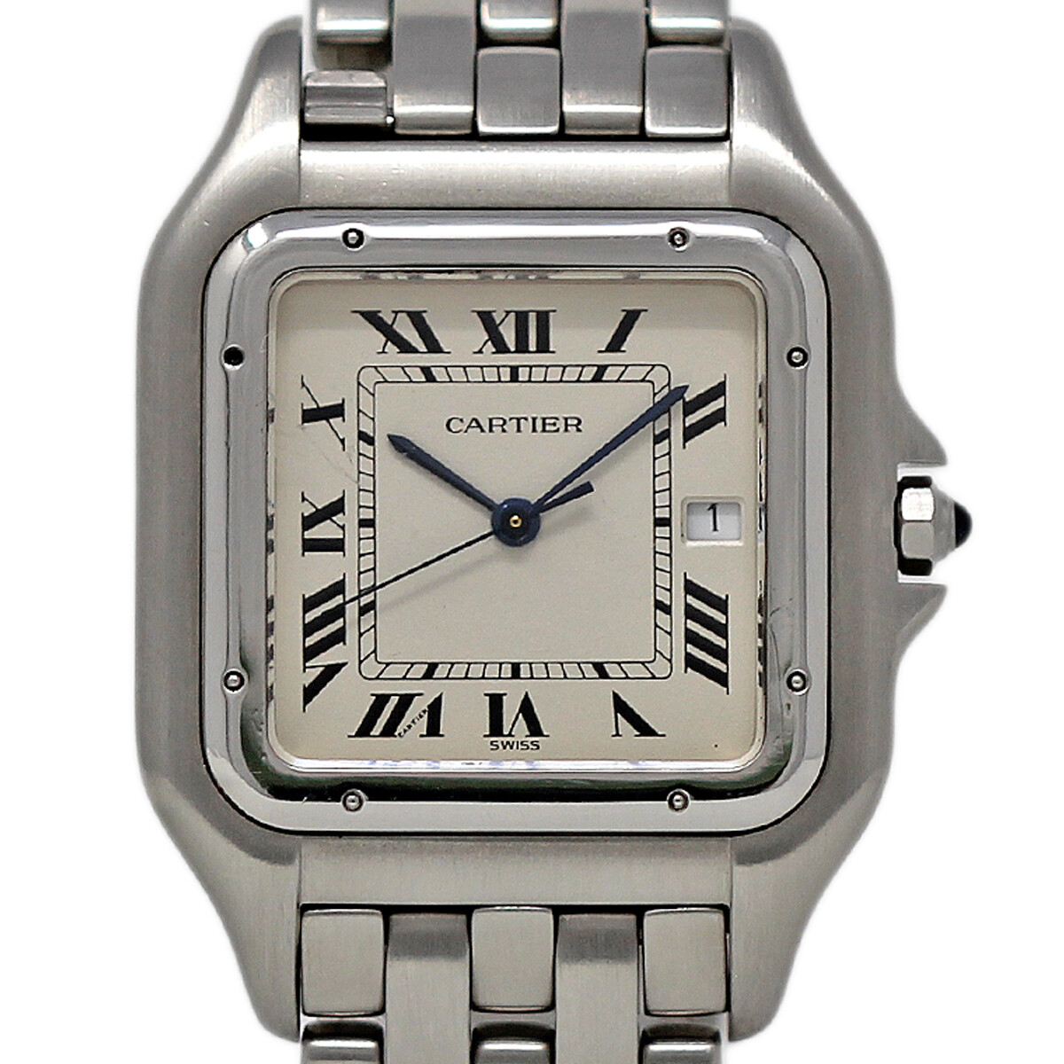 Cartier Panthere Jumbo Stainless Steel W25032P5 White Quartz 1YrWarranty #I187
