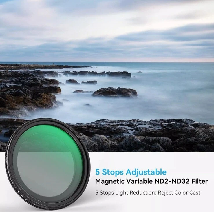 SmallRig MagEase Magnetic VND Filter Kit ND2-ND32 (1-5 Stop) 52mm 4215 - Image 2 of 4