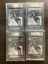 2015-16 UD Young Guns YG Jack Eichel BGS 9.5 True Gem Plus, Rookie RC, lots of 4