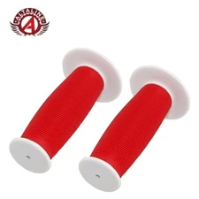 AltaLine Kids Bicycle Grips Mushroom Handle Bar Colorful Bike Grip Red/White