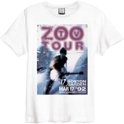 Amplified U2 Zoo TV Tour Herren T-Shirt weiß U2 Zoo TV Classic Tee Shirt