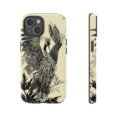 Red Crowned Crane Bird Phone Case for iPhone, Samsung Galaxy, Pixel - 第 20/175 張圖片