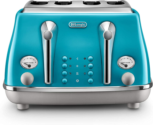 De'Longhi Icona Capitals 4 Slice Toaster CTOC4003.AZ, Reheat, - Picture 12 of 12