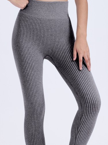 Leggings For Women Ribbed Seamless Leggings High Waisted Tummy Control Yoga Pant
