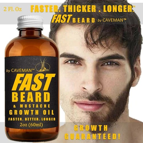 FAST GROW XL Beard & Moustache Accelerator #1 GROWTH OIL BALM 60mL FREE EXPRESS - Picture 4 of 9