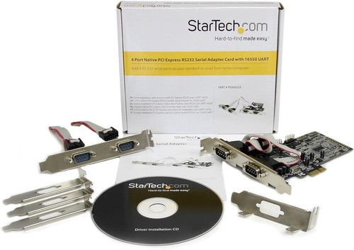 StarTech.com 4 Port Native PCI Express RS232 Serial Adapter Card with 16550 UART - Picture 6 of 8