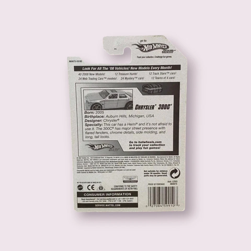 Chrysler 300 C 1/12 Super Treasure Hunt 2008 Treasure Hunts Hot Wheels Foto 2 de 2
