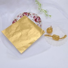  100 Pcs Alufolie Gold Pralinenverpackung Geschenkverpackungspapier