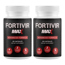 (2 Pack) Fortivir Max Capsules for Male Health Support Formula Performance 60ct