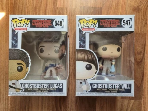 Funko Pop Stranger Things 547 &  548 Ghostbusters Lucas & Will