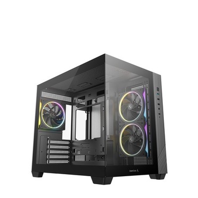 DeepCool CG330 Micro-ATX Tower Gehäuse Tempered Glass 3x 120mm ARGB Lüfter