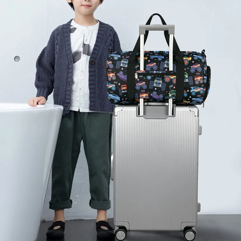 Bolso de Lona para Niños Niños Pequeños Bolso de Pasar la Noche Pequeño Fin de Semana Bolso de Mano para... Foto 3 de 4