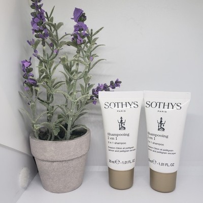 Sothys Paris 2 In 1 Shampoo Lemon and Petitgrain Escapе 30ml - Lot of 2