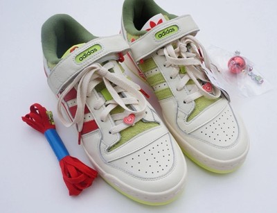 Adidas Originals Forum Low x The Grinch Cream 2023 NEW Shoes  display picture 2