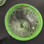 6pc Vintage Green Cameo Ballerina Miniature Toy Glass Lot 3 Sherbets 3 Tumblers — photo 5