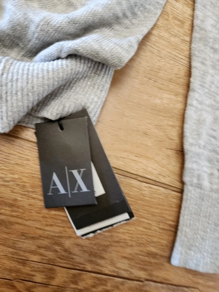 BRAND NEW Armani Exchange Men’s L Keyhole Neck Linen Cotton Sweater Lightweight - Image 4 of 4