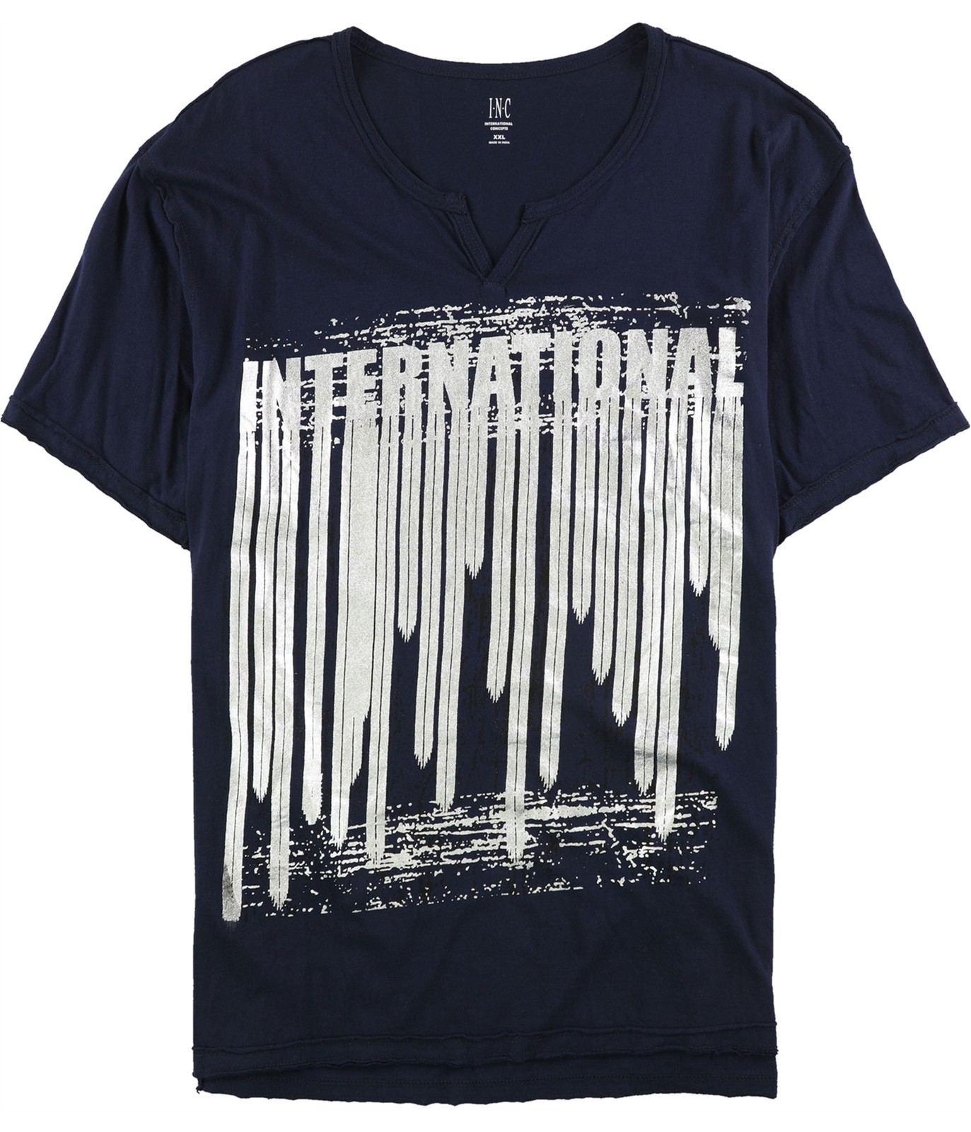 INC Mens Metallic Basic T-Shirt Blue XX-Large 4390₽
