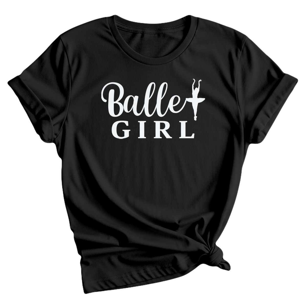 Camiseta ajustada de bailarina de baile para niña y mujer