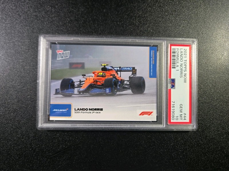 PSA 10 Lando Norris McLaren 50th Race 2021 Formula 1 F1 Topps Now #44